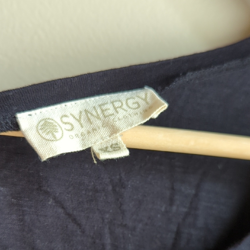 Synergy Organic Clothing Black Tee with Eye Graphic Size Small - Picture 3 of 9